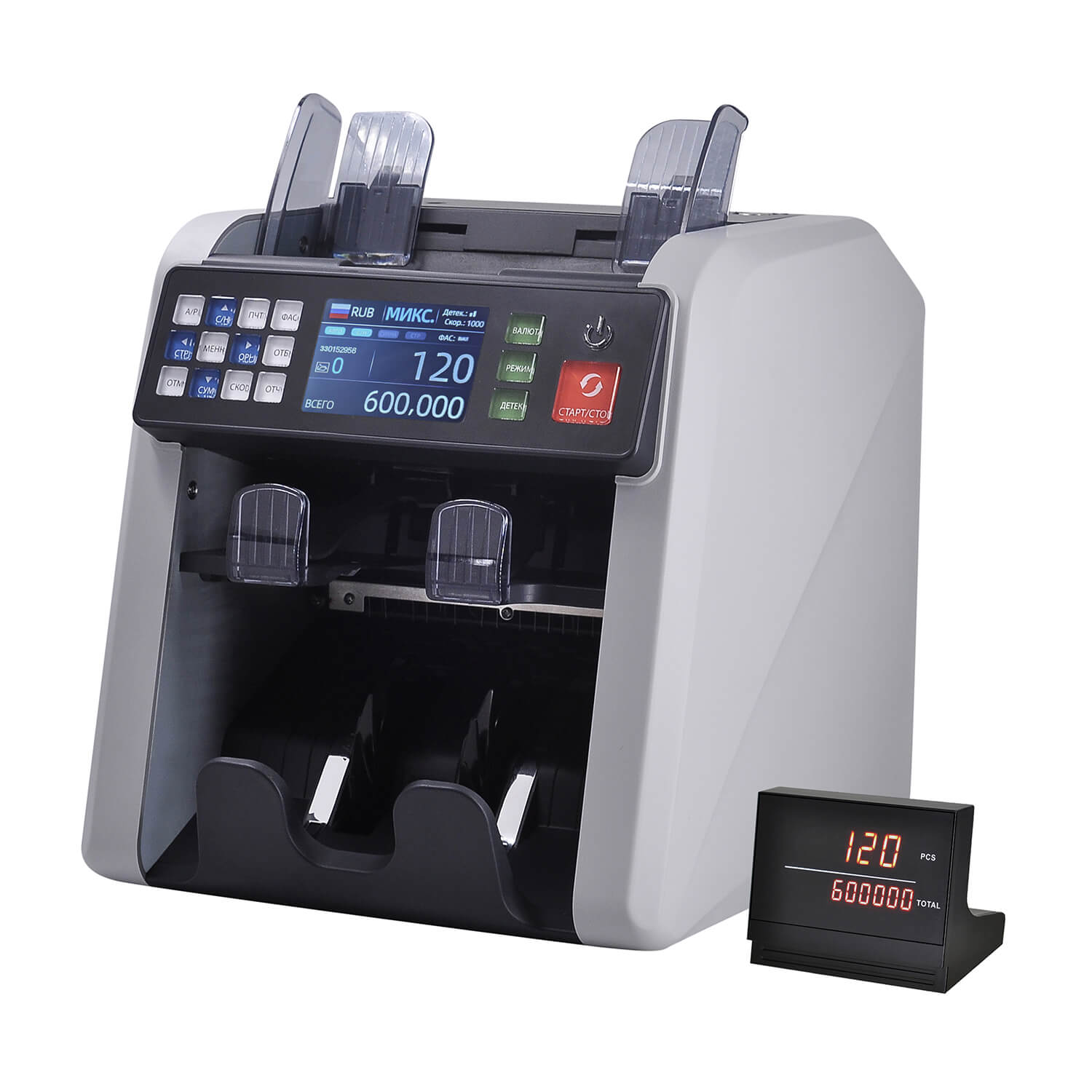 Счетчик сортировщик банкнот MERTECH C-200 CIS DOUBLE Счетчик сортировщик банкнот MERTECH C-200 CIS DOUBLE